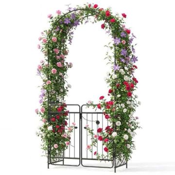 Garden gazebo, Double with lockable gates, 102 × 223 × 49 cm
