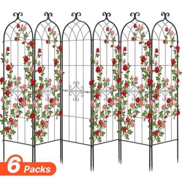 Dārza rožu režģis VEVOR EKHPJ180-6, 6 gab, 52,5 × 180 cm