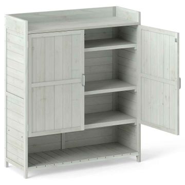 Garden cabinet, 2 doors, 3 shelves, 100 × 118 × 38 cm