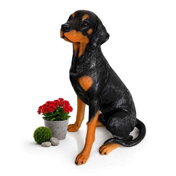 Dārza suņa figūra Relaxdays 10053582_9269 Dobermann, 83 × 39 × 52 cm