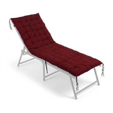 Dārza sola matracis Relaxdays, Sarkana, 190 × 70 cm