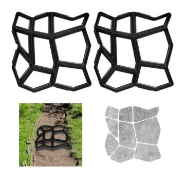 Dārza celiņu formas Relaxdays 10039560.0, 2 gab, 42 × 4 × 42 cm