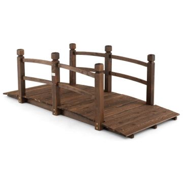 Garden bridge, with safety railings, 171 × 76.5 × 58.5 cm