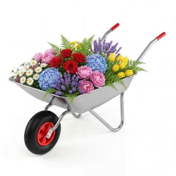Garden trolley, 62.5 l, 133 × 61 × 60.5 cm