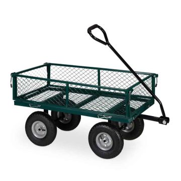 Dārza ratiņi Relaxdays 10036179.0, 2 asis, 4 paneļi, 110 × 50 × 50 cm