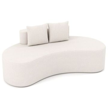 Sofa, 2 pillows, Sand, 199.39 × 68.58 × 96.52 cm