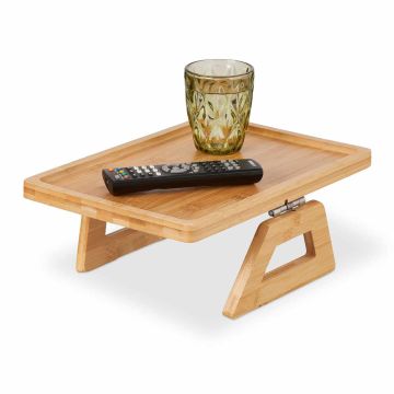 Dīvāna roku balsta plauktiņš Relaxdays „Couch Butler“, 35 × 13 × 26,5 cm