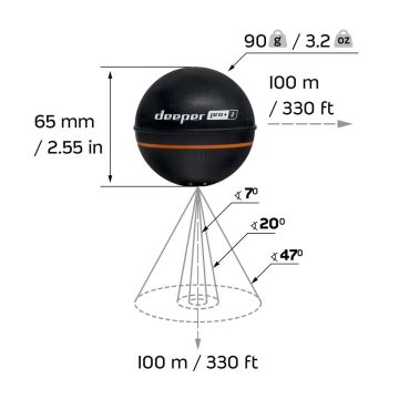 Sonāra aparāts Deeper Smart Sonar PRO+2