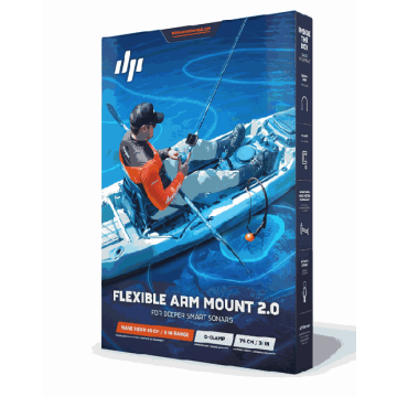 Sonāra stiprinājums Deeper Flexible Arm Mount 2.0, 79 cm, Melna