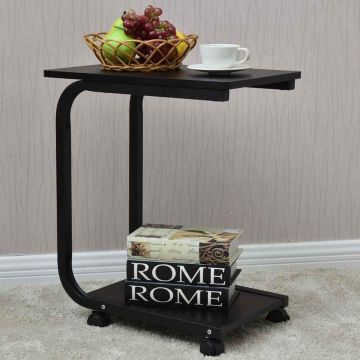 Side table, 2 shelves, 50.8 × 60.96 × 30.48 cm