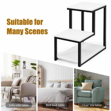 Side table, 3-tier, 60 × 60 × 35 cm