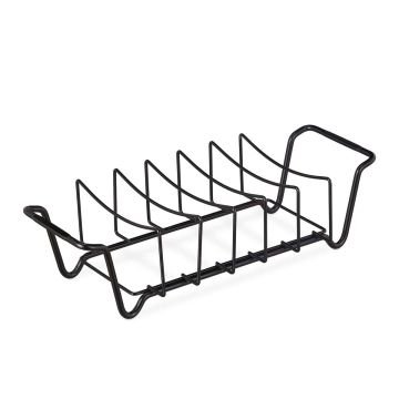 Grila ribiņu turētājs Relaxdays 10041408.0, līdz 5 ribiņām, 44,5 × 11,5 × 18,5 cm