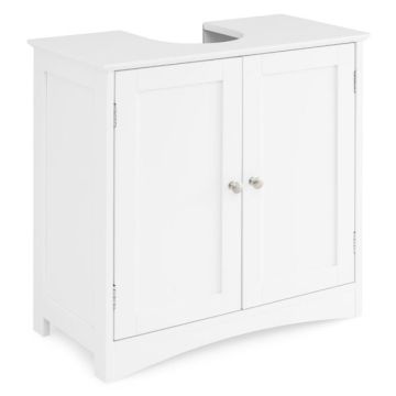 Bathroom cabinet, 2 doors, White, 60 × 60 × 30 cm