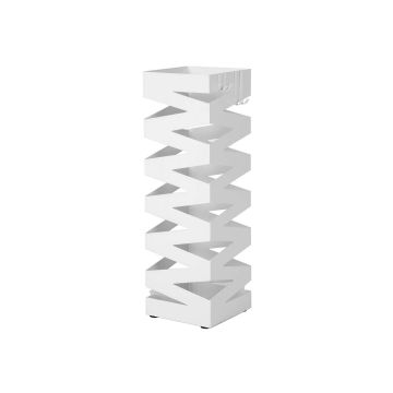 Подставка для зонтов квадратная 15,5x15,5x49 см., белая