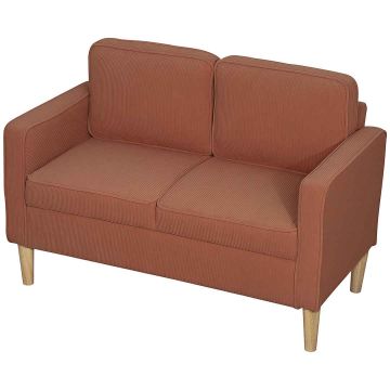 Dīvāns Homcom 117x63x79cm., oranžs/gaiši brūns