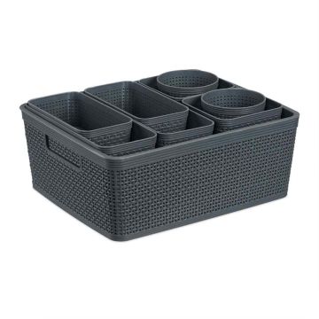 Atvilktņu organizators Relaxdays, 10 nodalījumi, 35 × 13 × 28,5 cm