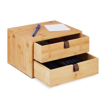 Atvilktņu organizators Relaxdays 10047979.0, 2 atvilktnes, 25 × 14,5 × 20 cm