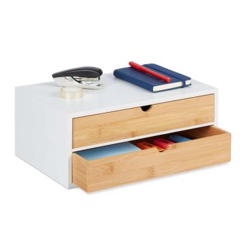 Atvilktņu organizators Relaxdays, 2 atvilktnes, 33 × 14 × 21 cm