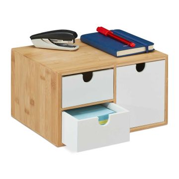 Atvilktņu organizators Relaxdays, 3 atvilktnes, 25 × 14,5 × 20 cm