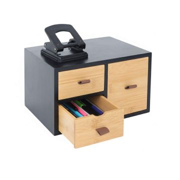 Atvilktņu organizators Relaxdays, 3 atvilktnes, 25 × 15 × 20 cm