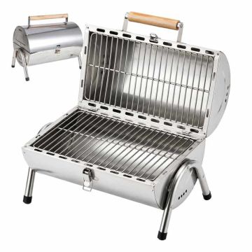 Galda grils Relaxdays 10053355.0, 2 grilēšanas virsmas, 41,5 × 35 × 24,5 cm