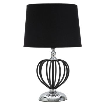 Galda lampa DARKY SILVER, 1 gaismas avots