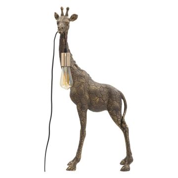 Galda lampa Giraffa, 1 gaismas avots, Zelta, 40 × 80 × 22 cm