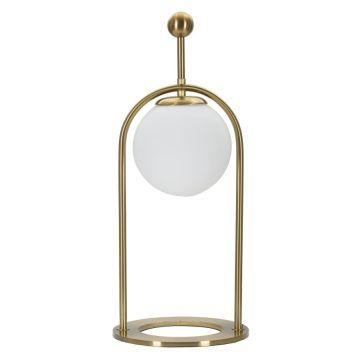 Galda lampa Glamy Arc, 1 gaismas avots, 21 × 50 × 21 cm