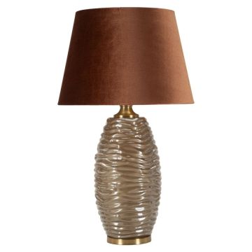 Galda lampa Prague B, 1 gaismas avots, Brūna