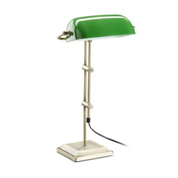 Galda lampa Relaxdays 10022856.0, Zaļa, 27 × 52 × 18 cm