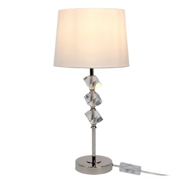 Galda lampa Relaxdays, Bēša/sudraba, 25 × 53 × 25 cm