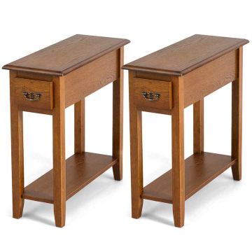 Tables, 2 pcs, Yellow, 55.88 × 60.96 × 21.59 cm