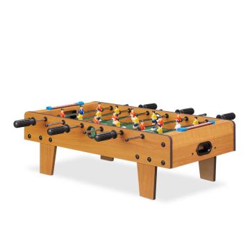 Galda futbola spēle Relaxdays, 6 stieņi, 18 spēlētāji, 69 × 23 × 60 cm