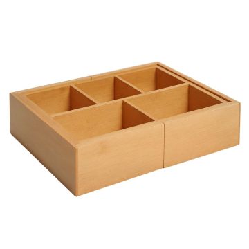 Органайзер для стола Homcom 24,6x17,6x7см, светло-коричневый