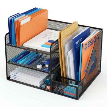 Galda organizators Relaxdays, 5 plaukti, 37 × 23,5 × 30,5 cm