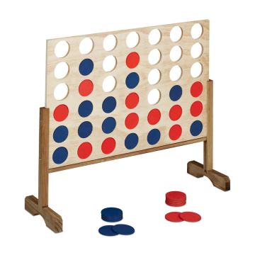 Galda spēle “Connect Four” Relaxdays, 42 kauliņi, 82,5 × 72 × 26 cm