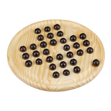 Galda spēle Solitaire Relaxdays, 1–2 spēlētājiem, Ø 22 × 1,5 cm