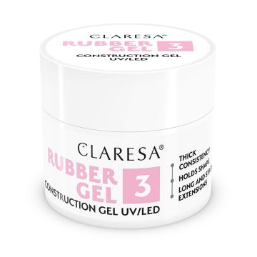 Строительный гель для ногтей Claresa Rubber Gel, 3