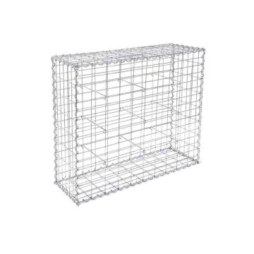 Gabions 100 x 80 x 30 cm. GGB183, sudraba krāsā