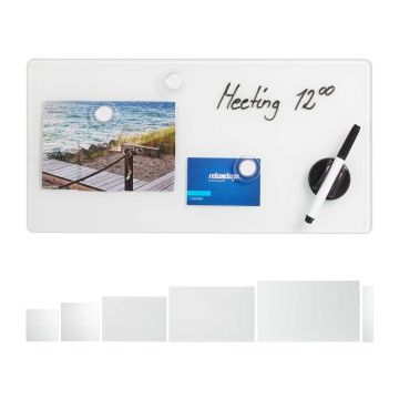 Стеклянная магнитная доска Relaxdays, 20 × 40 см