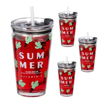 Стаканы Relaxdays 10044961.0, 4 шт, 9 × 15,5 × 9,5 см