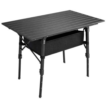 Походный стол Outsunny 90x55x66 см, черный.