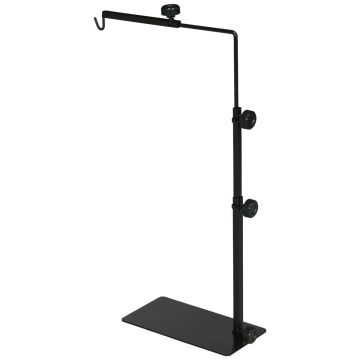 Regulējams lampu statīvs terārijam PawHut 40x15x88cm, melnas krāsas