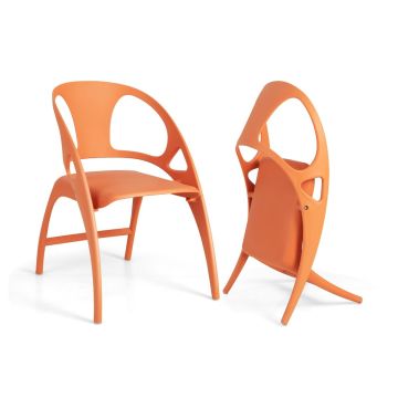 Folding chair, with armrests, 55.88 × 80.01 × 59.69 cm