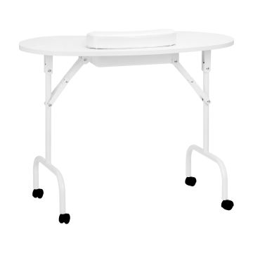 Salokāms skaistumkopšanas galds ACTIVESHOP 4031, Balts, 94 × 72 × 44 cm