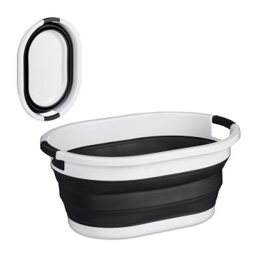 Salokāms veļas grozs Relaxdays, 36 l, 61 × 27,5 × 44 cm