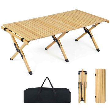 Folding Camping Table, 48 × 24 × 18 inches