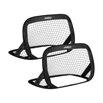 Salokāmi mini futbola vārti Relaxdays 10035315.0, 2 gab, 122 × 77 × 83 cm