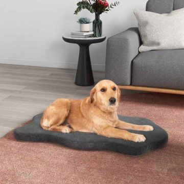 Dog Bed, Orthopedic, Gray, 43 × 26 × 2 inches