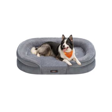 Dog bed Feandrea PGW282G01, Orthopedic, 91 × 68 × 18 cm
